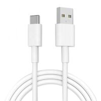 USB-A male naar USB-C male data kabel 5V 3A lengte 25cm wit